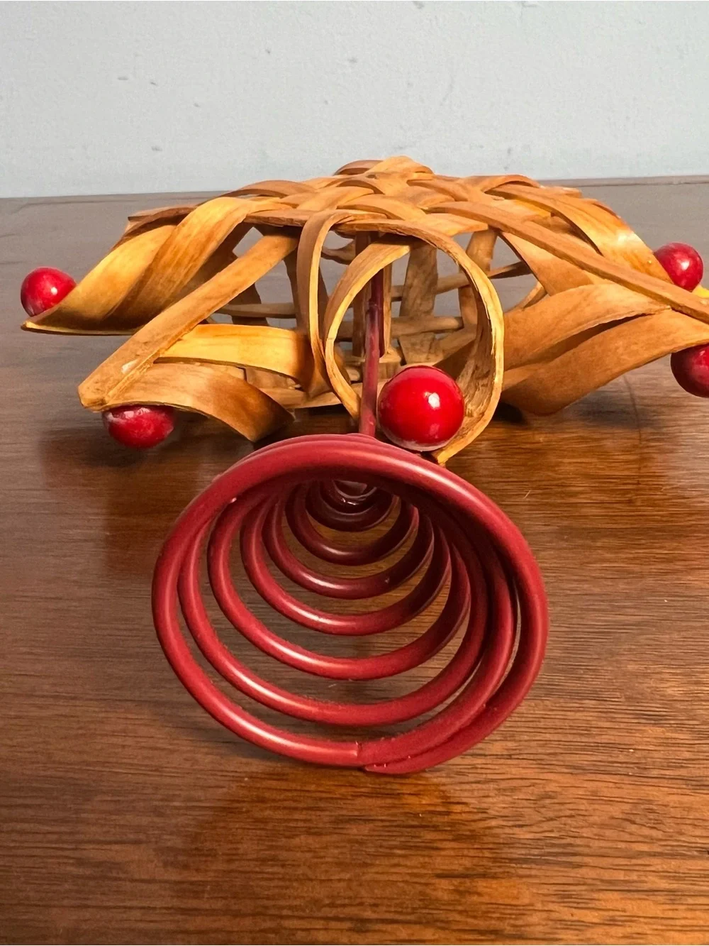 Vintage 2003 Target Wood Snowflake Tree Topper Christmas Holiday Decor‎ 10.5”